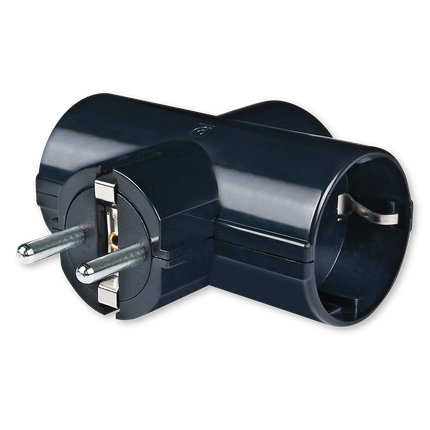RAZVODNIK TROSTRUKI CRNI 16A | 250V