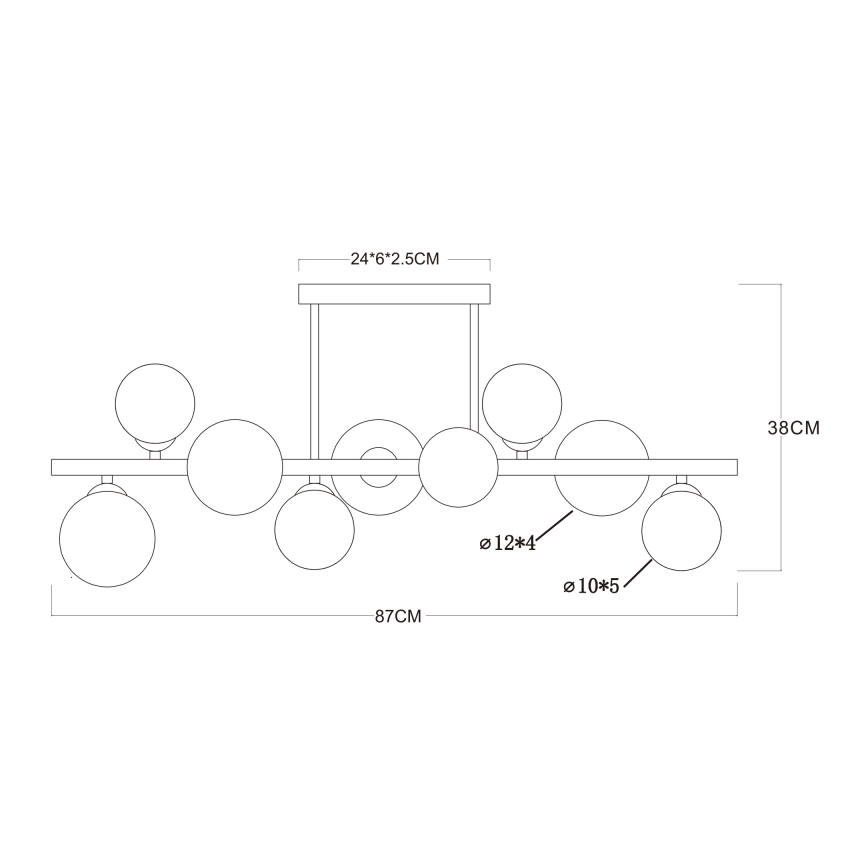 PLAFONSKA RIHA LAMPA GOLD 9xG9 | 56135-9D - Image 4