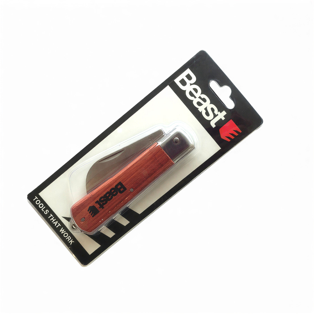 ELEKTRIČARSKI NOŽ S DRVENOM DRŠKOM 75x205mm - Image 2