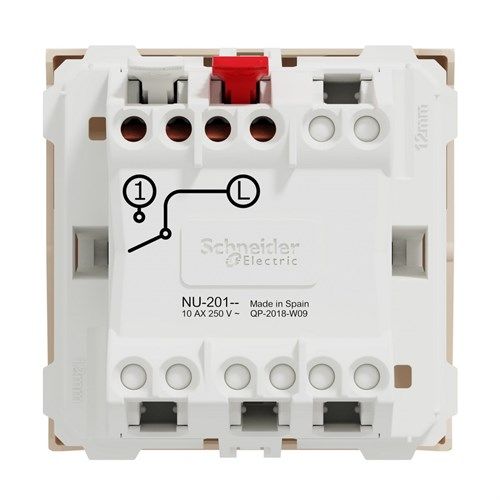 JEDNOPOLNI PREKIDAČ MODULARNI BIJELI 10A, 2M | NU320118 Schneider Electric - Image 2