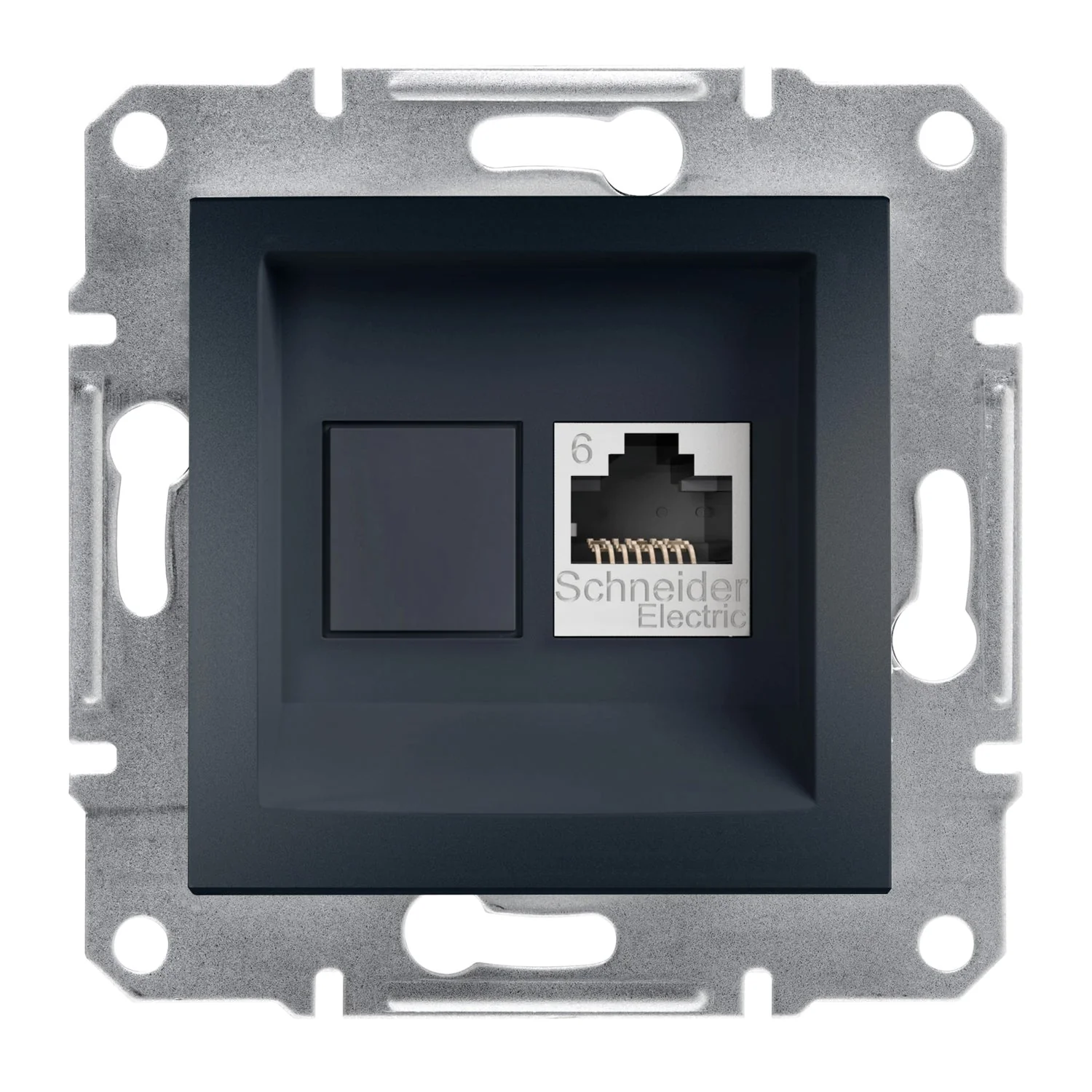 UTIČNICA RAČUNARSKA RJ45 CAT6 BEZ OKVIRA CRNA | EPH4700171 Schneider Electric