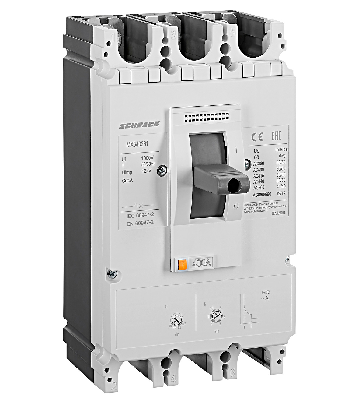 KOMPAKTNI PREKIDAČ 3P/400A/50kA | MX340231 SCHRACK